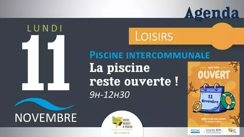 [PISCINE INTERCOMMUNALE] La piscine reste ouverte !